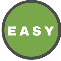 Easy Button flat green